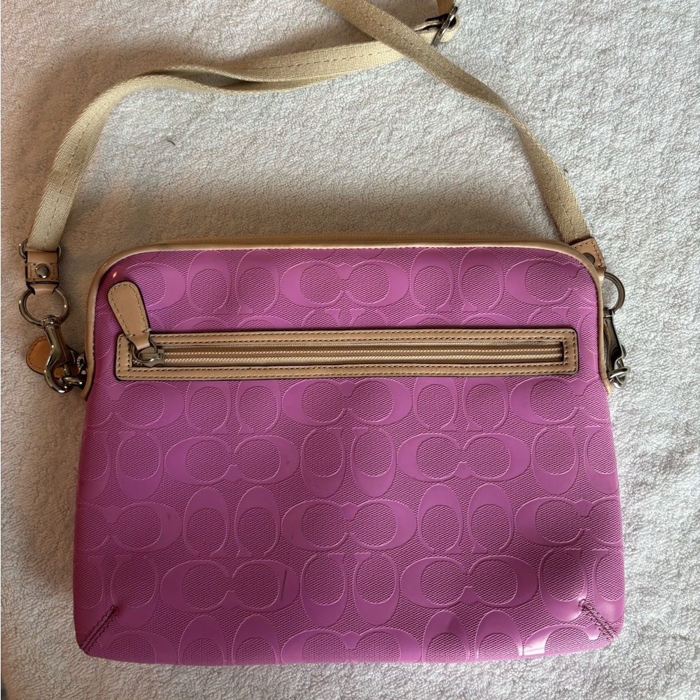 Coach Pink Tablet Crossbody Bag